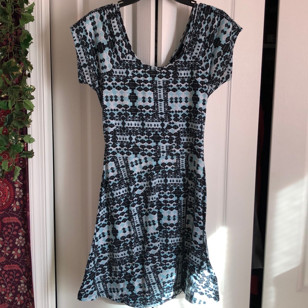 Open back skater dress